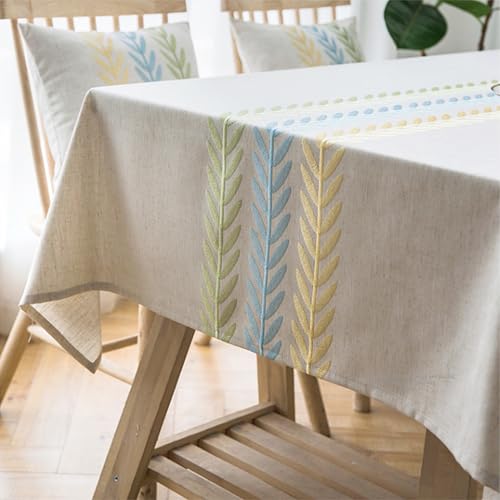 XXIUDEE Baumwoll-Leinen-Tischdecke, abwischbare Tischdecke, Tischdekoration für Zuhause, Küche, Garten, Partys, Picknick, Geburtstag, Esszimmer, Couchtisch, für drinnen und draußen (180 x 140 cm, Stil XXIUDEE Baumwoll-Leinen-Tischdecke, abwischbare Tischdecke, Tischdekoration für Zuhause, Küche, Garten, Partys, Picknick, Geburtstag, Esszimmer, Couchtisch, für drinnen und draußen (180 x 140 cm, Stil von XXIUDEE