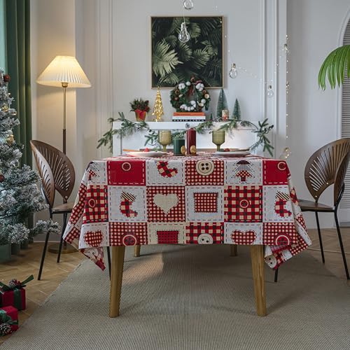 XXIUDEE Rechteckige Tischdecke, staubdicht, waschbar, Esstischabdeckung für Café, Restaurant, Buffet, Kaffee, Party, Garten, Terrasse, Küche, Picknick, Tischplatte, Heimdekoration (140 x 100 cm, Stil XXIUDEE Rechteckige Tischdecke, staubdicht, waschbar, Esstischabdeckung für Café, Restaurant, Buffet, Kaffee, Party, Garten, Terrasse, Küche, Picknick, Tischplatte, Heimdekoration (140 x 100 cm, Stil von XXIUDEE