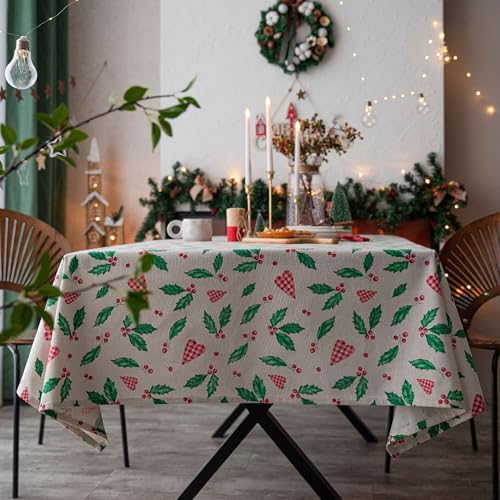 XXIUDEE Rechteckige Tischdecke, staubdicht, waschbar, Esstischabdeckung für Café, Restaurant, Buffet, Kaffee, Party, Garten, Terrasse, Küche, Picknick, Tischplatte, Heimdekoration (220 x 140 cm, Stil XXIUDEE Rechteckige Tischdecke, staubdicht, waschbar, Esstischabdeckung für Café, Restaurant, Buffet, Kaffee, Party, Garten, Terrasse, Küche, Picknick, Tischplatte, Heimdekoration (220 x 140 cm, Stil von XXIUDEE