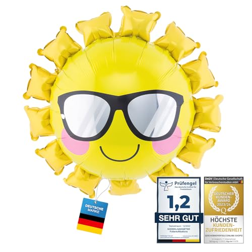 Sonne Luftballon 79x79cm Helium-Ballon für Kinder Sommerfest Partydeko Geburstagsdeko Sonne Luftballon 79x79cm Helium-Ballon für Kinder Sommerfest Partydeko Geburstagsdeko von XXL Folienballon