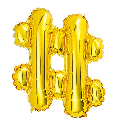 Folienballons - Buchstaben & Zahlen & Zeichen in Gold - 80 cm - Partydeko - XXL Luftballons, Plastik, - Gold, Gold Folienballons - Buchstaben & Zahlen & Zeichen in Gold - 80 cm - Partydeko - XXL Luftballons, Plastik, - Gold, Gold von XXL LUFTBALLONS
