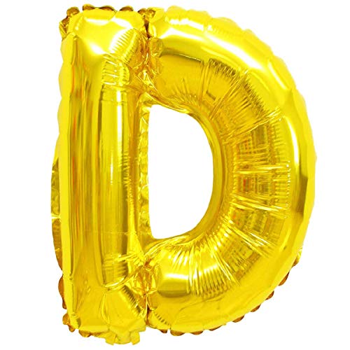 Folienballons - Buchstaben und Zahlen in Gold - 80cm - Deko - XXL Luftballons, Plastik, D - Gold, Gold Folienballons - Buchstaben und Zahlen in Gold - 80cm - Deko - XXL Luftballons, Plastik, D - Gold, Gold von XXL LUFTBALLONS