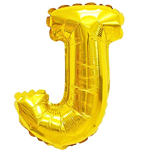 Folienballons - Buchstaben und Zahlen & Zeichen in Gold - 80 cm - Partydeko - XXL Luftballons, Plastik, J - Gold, Gold Folienballons - Buchstaben und Zahlen & Zeichen in Gold - 80 cm - Partydeko - XXL Luftballons, Plastik, J - Gold, Gold von XXL LUFTBALLONS