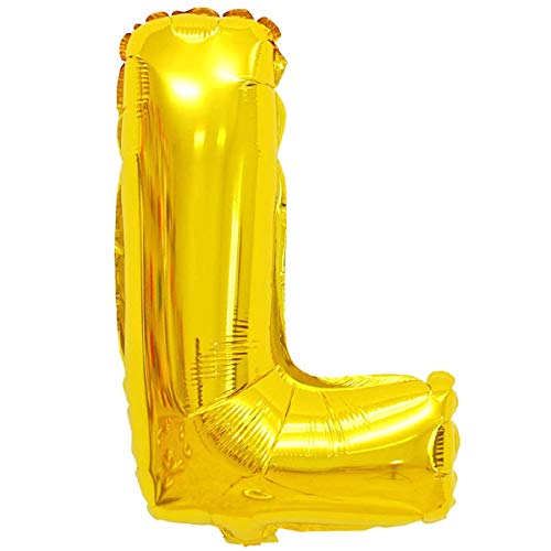 Folienballons - Buchstaben & Zahlen & Zeichen in Gold - 80 cm - Partydeko - XXL Luftballons, Plastik, L - Gold, Gold von XXL LUFTBALLONS