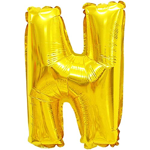Folienballons - Buchstaben & Zahlen & Zeichen in Gold - 80 cm - Partydeko - XXL Luftballons, Plastik, N - Gold, Gold von XXL LUFTBALLONS