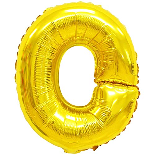 Folienballons - Buchstaben & Zahlen & Zeichen in Gold - 80 cm - Partydeko - XXL Luftballons, Plastik, O - Gold, Gold von XXL LUFTBALLONS