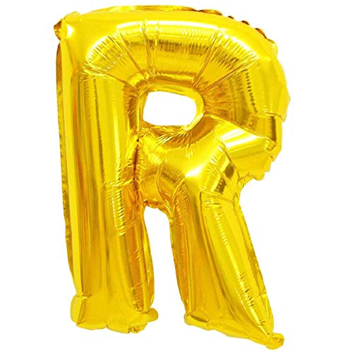 Folienballons - Buchstaben & Zahlen & Zeichen in Gold - 80 cm - Partydeko - XXL Luftballons, Plastik, R - Gold, Gold Folienballons - Buchstaben & Zahlen & Zeichen in Gold - 80 cm - Partydeko - XXL Luftballons, Plastik, R - Gold, Gold von XXL LUFTBALLONS
