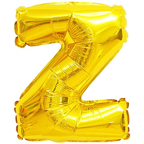 Folienballons - Buchstaben & Zahlen & Zeichen in Gold - 80 cm - Partydeko - XXL Luftballons, Plastik, Z - Gold, Gold von XXL LUFTBALLONS