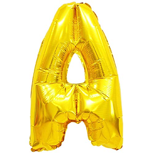 Folienballons Folienballons Buchstaben Zahlen Gold 80cm Partydeko XXL Luftballons, Plastik, A-Gold, Gold Folienballons Folienballons Buchstaben Zahlen Gold 80cm Partydeko XXL Luftballons, Plastik, A-Gold, Gold von XXL LUFTBALLONS