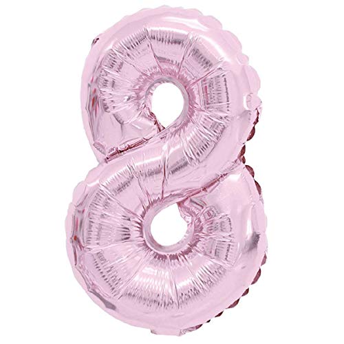 XXL LUFTBALLONS XXL Luftballons Folienballons, Heliumballons, Buchstaben, Zahlen & Zeichen in Gold, Silber, 80 cm, große Partydeko für Geburtstage, Hochzeiten, Partys, Kunststoff, 8 - Rosa, Pink XXL LUFTBALLONS XXL Luftballons Folienballons, Heliumballons, Buchstaben, Zahlen & Zeichen in Gold, Silber, 80 cm, große Partydeko für Geburtstage, Hochzeiten, Partys, Kunststoff, 8 - Rosa, Pink von XXL LUFTBALLONS