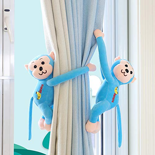 XXSC-ZC Magnet Buckle Monkey-Shaped Vorhang Gürtel, kreatives Design Vorhang Dekoration, Büro Innendekoration, EIN Paar, kein Stanz,Blau XXSC-ZC Magnet Buckle Monkey-Shaped Vorhang Gürtel, kreatives Design Vorhang Dekoration, Büro Innendekoration, EIN Paar, kein Stanz,Blau von XXSC-ZC