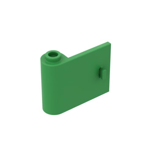 GDS-1140 Tür 1 x 3 x 2 Links – offen zwischen oberem und unterem Scharnier, 50TE, kompatibel mit Lego 92262 DIY-Teilen und MOC-Komponenten für große Ziegelmarken, Farbe:Apfelgrün 37 von XYEIUGO