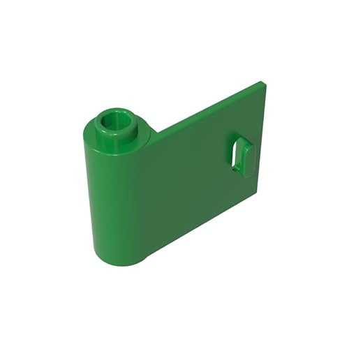 GDS-1140 Tür 1 x 3 x 2 Links – offen zwischen oberem und unterem Scharnier, 50TE, kompatibel mit Lego 92262 DIY-Teilen und MOC-Komponenten für große Ziegelmarken, Farbe:Grün 28 von XYEIUGO