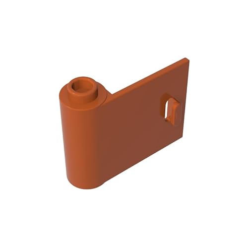 GDS-1140 Tür 1 x 3 x 2 Links – offen zwischen oberem und unterem Scharnier, 50TE, kompatibel mit Lego 92262 DIY-Teilen und MOC-Komponenten für große Ziegelmarken, Farbe:Kaffeebraun 38 von XYEIUGO