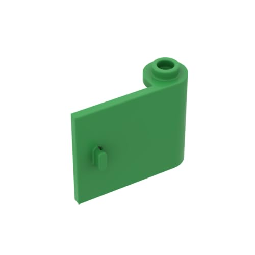GDS-1141 Tür 1 x 3 x 2 rechts – offen zwischen oberem und unterem Scharnier, 50TE, kompatibel mit Lego 92263 DIY-Teilen und MOC-Komponenten für große Ziegelmarken, Farbe:Apfelgrün 37 von XYEIUGO