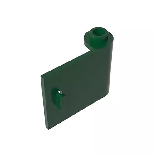 GDS-1141 Tür 1 x 3 x 2 rechts – offen zwischen oberem und unterem Scharnier, 50TE, kompatibel mit Lego 92263 DIY-Teilen und MOC-Komponenten für große Ziegelmarken, Farbe:Dunkelgrün 141 von XYEIUGO