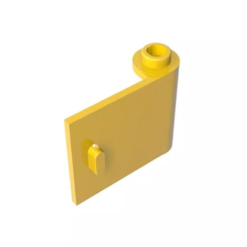 GDS-1141 Tür 1 x 3 x 2 rechts – offen zwischen oberem und unterem Scharnier, 50TE, kompatibel mit Lego 92263 DIY-Teilen und MOC-Komponenten für große Ziegelmarken, Farbe:Gelb 24 von XYEIUGO