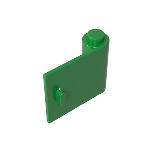 GDS-1141 Tür 1 x 3 x 2 rechts – offen zwischen oberem und unterem Scharnier, 50TE, kompatibel mit Lego 92263 DIY-Teilen und MOC-Komponenten für große Ziegelmarken, Farbe:Grün 28 von XYEIUGO