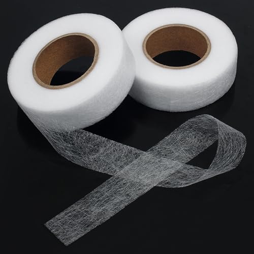XYGK 25 Meter Saumband zum Aufbügeln mit 2 Packungen, Bügelband für Vorhänge, 2cm weite Bügelband ohne Nähen, Fusion-Band von Klebegewebe für Hosen, Kleidung und Vorhänge XYGK 25 Meter Saumband zum Aufbügeln mit 2 Packungen, Bügelband für Vorhänge, 2cm weite Bügelband ohne Nähen, Fusion-Band von Klebegewebe für Hosen, Kleidung und Vorhänge von XYGK