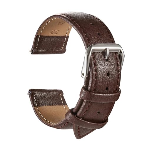 XYLRSMH UhrenarmbäNder Lederband 46mm Armband Echtleder Band Gürtel Armband Armband Armband ErsatzarmbäNder(All Brown,18mm) von XYLRSMH