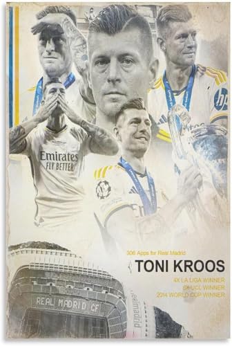 XYNZTF 5D Diamant Painting Set FüR Erwachsene Toni Kroos Fußball-Sportstar DIY Diamond Painting Kristall Strass Diamant Stickerei GemäLde 15.7"x19.7"(40x50cm) von XYNZTF