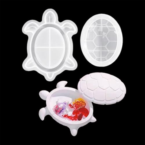 XYQHOAC Meeresschildkröten-Box, Harzform mit Deckel, Schmuckkästchen, Silikonformen, Aufbewahrungsdose, Formen für Epoxidharz, Ozean, Schmuckkästchen, Form für DIY-Schmuck, Aufbewahrungsbox XYQHOAC Meeresschildkröten-Box, Harzform mit Deckel, Schmuckkästchen, Silikonformen, Aufbewahrungsdose, Formen für Epoxidharz, Ozean, Schmuckkästchen, Form für DIY-Schmuck, Aufbewahrungsbox von XYQHOAC