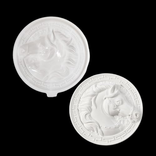 XYQHOAC Silikonform zum Aufhängen an der Wand, Tierkopf-Formen, Pferdekopf, Harzform, Pferde-Silikonformen für Epoxidharz, DIY, Wandbehang, Kunst, Handwerk, Tisch, Heimdekoration (weiß) von XYQHOAC