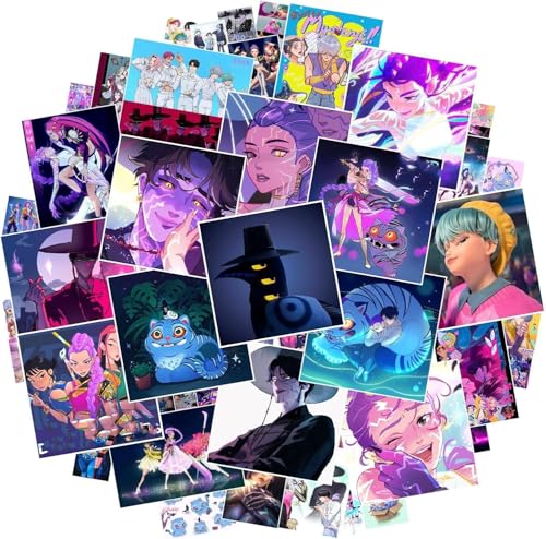 50PC Huntrix Stickers Huntrix Merch Stickers Derpy Cat Aufkleber Waterproof wasserdicht Vinyl Aufkleber für Teenager Mädchen Laptop Telefon von XYYYHTL