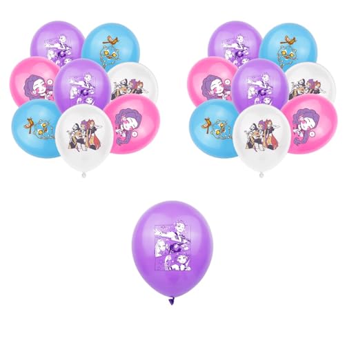 Kpop Demon Hunters Geburtstags Deko Huntrix Rumi Mira Zoey Jinu Saja Boys Kuchen Topper Cupcake Toppers Banner Party Dekorationen Zubehör für Kinder Fans von XYYYHTL