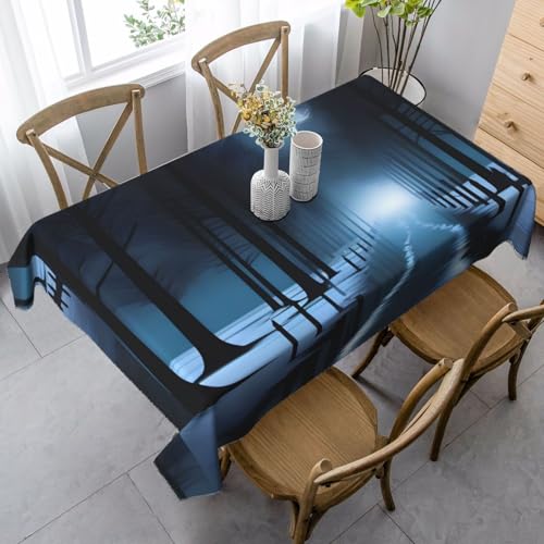 XZDLYY EerieEvening Tischdecke, weich, rechteckig, 89 x 140 cm, für Esszimmer, Party, Picknick, Hochzeit, Brunch oder Buffet XZDLYY EerieEvening Tischdecke, weich, rechteckig, 89 x 140 cm, für Esszimmer, Party, Picknick, Hochzeit, Brunch oder Buffet von XZDLYY