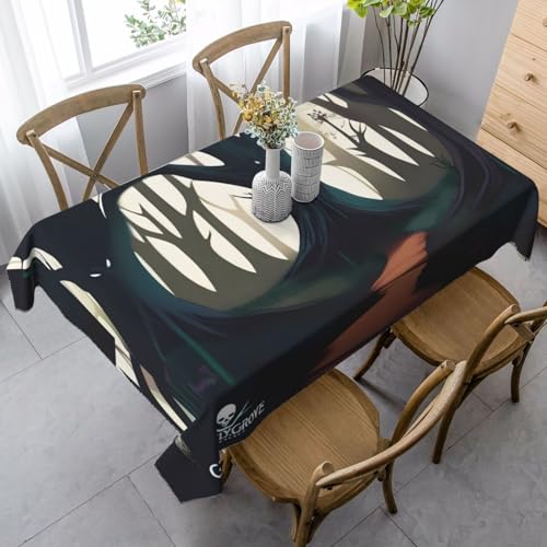 XZDLYY GhastlyGrove Tischdecke, weich, rechteckig, 89 x 140 cm, für Esszimmer, Party, Picknick, Hochzeit, Brunch oder Buffet XZDLYY GhastlyGrove Tischdecke, weich, rechteckig, 89 x 140 cm, für Esszimmer, Party, Picknick, Hochzeit, Brunch oder Buffet von XZDLYY