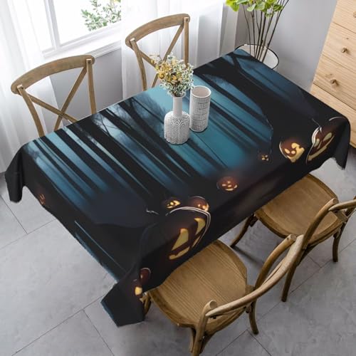 XZDLYY HauntedHollows-Tischdecke, weich, rechteckig, 89 x 140 cm, für Esszimmer, Party, Picknick, Hochzeit, Brunch oder Buffet XZDLYY HauntedHollows-Tischdecke, weich, rechteckig, 89 x 140 cm, für Esszimmer, Party, Picknick, Hochzeit, Brunch oder Buffet von XZDLYY