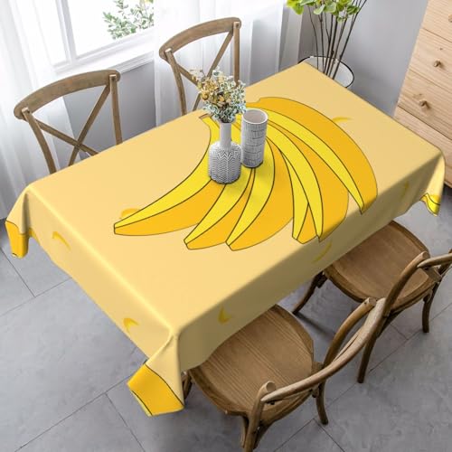 XZDLYY Tischdecke, weich, rechteckig, Cartoon-Bananenmotiv, 89 x 140 cm, für Esszimmer, Party, Picknick, Hochzeit, Brunch oder Buffet XZDLYY Tischdecke, weich, rechteckig, Cartoon-Bananenmotiv, 89 x 140 cm, für Esszimmer, Party, Picknick, Hochzeit, Brunch oder Buffet von XZDLYY