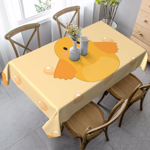 XZDLYY Tischdecke, weich, rechteckig, Cartoon-Küken, 89 x 140 cm, für Esszimmer, Party, Picknick, Hochzeit, Brunch oder Buffet XZDLYY Tischdecke, weich, rechteckig, Cartoon-Küken, 89 x 140 cm, für Esszimmer, Party, Picknick, Hochzeit, Brunch oder Buffet von XZDLYY