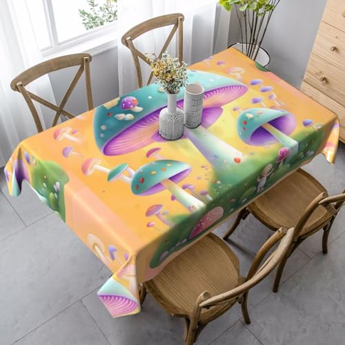XZDLYY Tischdecke, weich, rechteckig, Fantasy-Pilz, 89 x 140 cm, für Esszimmer, Party, Picknick, Hochzeit, Brunch Buffet, Dekoration XZDLYY Tischdecke, weich, rechteckig, Fantasy-Pilz, 89 x 140 cm, für Esszimmer, Party, Picknick, Hochzeit, Brunch Buffet, Dekoration von XZDLYY
