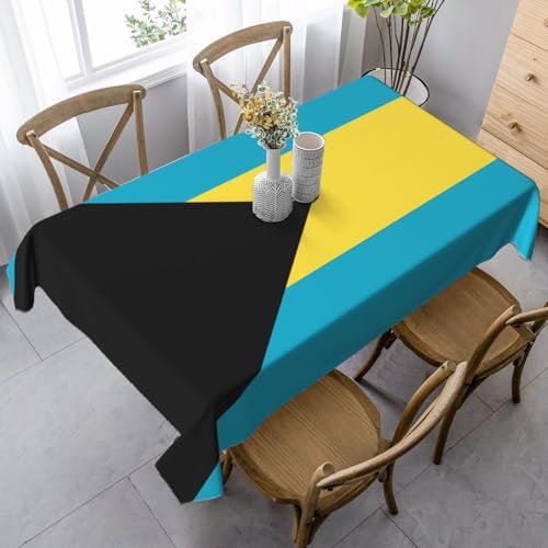 XZDLYY Tischdecke, weich, rechteckig, Flagge der Bahamas, 89 x 140 cm, für Esszimmer, Party, Picknick, Hochzeit, Brunch oder Buffet XZDLYY Tischdecke, weich, rechteckig, Flagge der Bahamas, 89 x 140 cm, für Esszimmer, Party, Picknick, Hochzeit, Brunch oder Buffet von XZDLYY