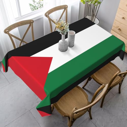 XZDLYY Tischdecke, weich, rechteckig, Flagge des Staates Palästina, 89 x 140 cm, für Esszimmer, Party, Picknick, Hochzeit, Brunch Buffet, Dekoration XZDLYY Tischdecke, weich, rechteckig, Flagge des Staates Palästina, 89 x 140 cm, für Esszimmer, Party, Picknick, Hochzeit, Brunch Buffet, Dekoration von XZDLYY