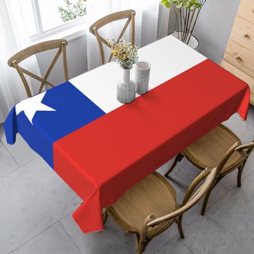 XZDLYY Tischdecke, weich, rechteckig, Flagge von Chile, 89 x 140 cm, für Esszimmer, Party, Picknick, Hochzeit, Brunch oder Buffet XZDLYY Tischdecke, weich, rechteckig, Flagge von Chile, 89 x 140 cm, für Esszimmer, Party, Picknick, Hochzeit, Brunch oder Buffet von XZDLYY