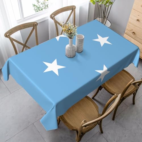XZDLYY Tischdecke, weich, rechteckig, Flagge von Mikronesien, 89 x 140 cm, für Esszimmer, Party, Picknick, Hochzeit, Brunch oder Buffet XZDLYY Tischdecke, weich, rechteckig, Flagge von Mikronesien, 89 x 140 cm, für Esszimmer, Party, Picknick, Hochzeit, Brunch oder Buffet von XZDLYY
