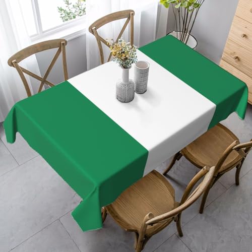 XZDLYY Tischdecke, weich, rechteckig, Flagge von Nigeria, 89 x 140 cm, für Esszimmer, Party, Picknick, Hochzeit, Brunch oder Buffet XZDLYY Tischdecke, weich, rechteckig, Flagge von Nigeria, 89 x 140 cm, für Esszimmer, Party, Picknick, Hochzeit, Brunch oder Buffet von XZDLYY