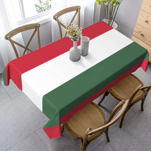XZDLYY Tischdecke, weich, rechteckig, Flagge von Ungarn, 89 x 140 cm, für Esszimmer, Party, Picknick, Hochzeit, Brunch oder Buffet von XZDLYY