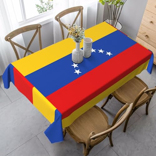 XZDLYY Tischdecke, weich, rechteckig, Flagge von Venezuela, 89 x 140 cm, für Esszimmer, Party, Picknick, Hochzeit, Brunch oder Buffet XZDLYY Tischdecke, weich, rechteckig, Flagge von Venezuela, 89 x 140 cm, für Esszimmer, Party, Picknick, Hochzeit, Brunch oder Buffet von XZDLYY