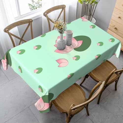 XZDLYY Tischdecke, weich, rechteckig, Lotusblumen, Warten auf Blüte, 89 x 140 cm, für Esszimmer, Party, Picknick, Hochzeit, Brunch oder Buffet XZDLYY Tischdecke, weich, rechteckig, Lotusblumen, Warten auf Blüte, 89 x 140 cm, für Esszimmer, Party, Picknick, Hochzeit, Brunch oder Buffet von XZDLYY