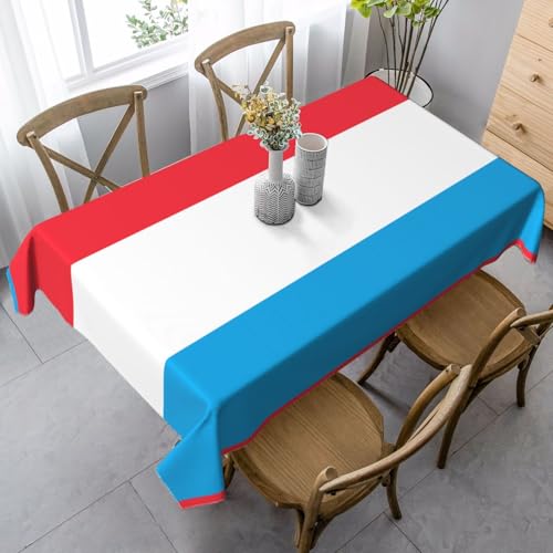 XZDLYY Tischdecke, weich, rechteckig, Luxemburg-Flagge, 89 x 140 cm, für Esszimmer, Party, Picknick, Hochzeit, Brunch oder Buffet XZDLYY Tischdecke, weich, rechteckig, Luxemburg-Flagge, 89 x 140 cm, für Esszimmer, Party, Picknick, Hochzeit, Brunch oder Buffet von XZDLYY