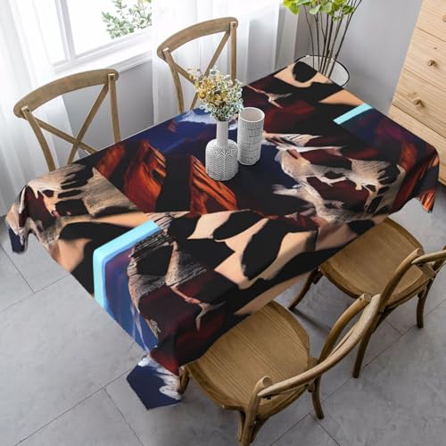 XZDLYY Tischdecke, weich, rechteckig, Motiv: Canyon Shadows, 89 x 140 cm, für Esszimmer, Party, Picknick, Hochzeit, Brunch oder Buffet XZDLYY Tischdecke, weich, rechteckig, Motiv: Canyon Shadows, 89 x 140 cm, für Esszimmer, Party, Picknick, Hochzeit, Brunch oder Buffet von XZDLYY