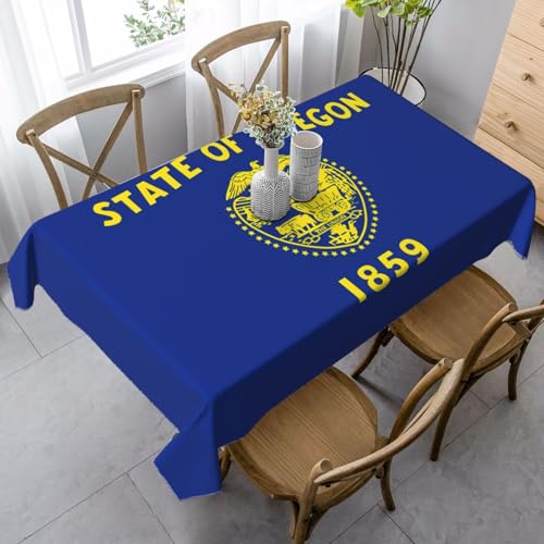 XZDLYY Tischdecke, weich, rechteckig, Motiv: Flagge Oregon, 89 x 140 cm, für Esszimmer, Party, Picknick, Hochzeit, Brunch oder Buffet XZDLYY Tischdecke, weich, rechteckig, Motiv: Flagge Oregon, 89 x 140 cm, für Esszimmer, Party, Picknick, Hochzeit, Brunch oder Buffet von XZDLYY