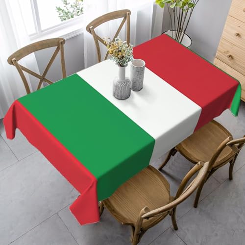 XZDLYY Tischdecke, weich, rechteckig, Motiv: Italien-Flagge, 89 x 140 cm, für Esszimmer, Party, Picknick, Hochzeit, Brunch oder Buffet XZDLYY Tischdecke, weich, rechteckig, Motiv: Italien-Flagge, 89 x 140 cm, für Esszimmer, Party, Picknick, Hochzeit, Brunch oder Buffet von XZDLYY
