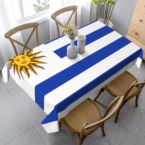 XZDLYY Tischdecke, weich, rechteckig, Motiv: Uruguay-Flagge, 89 x 140 cm, für Esszimmer, Party, Picknick, Hochzeit, Brunch oder Buffet XZDLYY Tischdecke, weich, rechteckig, Motiv: Uruguay-Flagge, 89 x 140 cm, für Esszimmer, Party, Picknick, Hochzeit, Brunch oder Buffet von XZDLYY