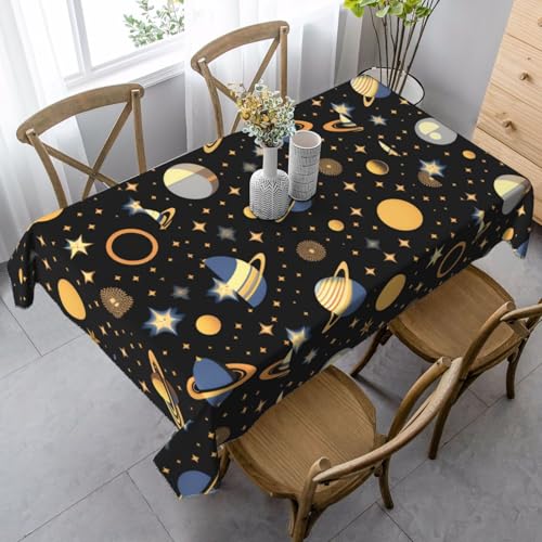 XZDLYY Tischdecke, weich, rechteckig, Planet im Dunkeln, 89 x 140 cm, für Esszimmer, Party, Picknick, Hochzeit, Brunch oder Buffet XZDLYY Tischdecke, weich, rechteckig, Planet im Dunkeln, 89 x 140 cm, für Esszimmer, Party, Picknick, Hochzeit, Brunch oder Buffet von XZDLYY