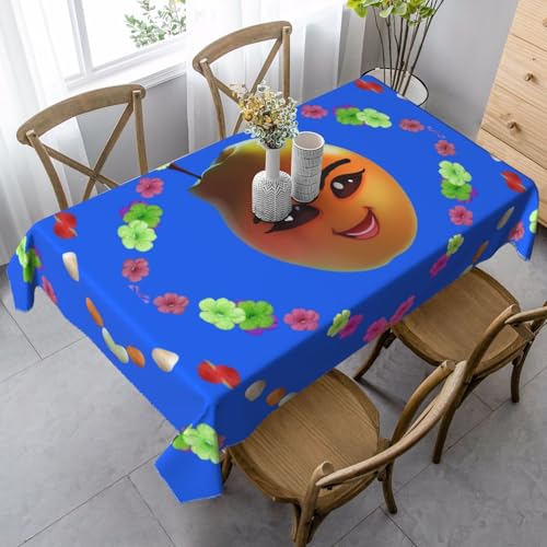 XZDLYY Tischdecke, weich, rechteckig, Smiley, Birne, 89 x 140 cm, für Esszimmer, Party, Picknick, Hochzeit, Brunch Buffet, Dekoration, Gelb XZDLYY Tischdecke, weich, rechteckig, Smiley, Birne, 89 x 140 cm, für Esszimmer, Party, Picknick, Hochzeit, Brunch Buffet, Dekoration, Gelb von XZDLYY